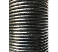 4mm Round Quality Real Cows Leather Black Leather Cord Jewellery Making Cord Thread Wire String Thong (3 metres)