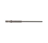 4mm Round Shank Electric Cross Screwdriver Bit PH00 PH0 PH1 PH2 Alloy Steel Compatible with 800 Electric Screwdriver for Cordless Drills and Hand Drills, Silver(4x80x2.5PH0)