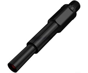 4mm Safety Connector 32A 1000V Insulated Wire Splicing Terminal for Solar PV Testing - Red Black ABS Nickel Plated Copper(Black)