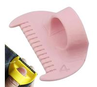 4mm Seam Guide for Hand Sewing Edge Lockranding Tool, Sewing Needle Gauge Measuring Tool, Mini Finger Ruler Kit Ideal for Leather/Fabric/Craft Sew, Pink 1 Pcs