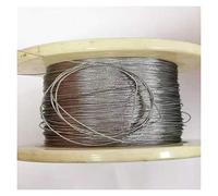 4mm Stainless Steel Wire Rope, 7x7 Fishing Lift Cable, Metal Line for Clothesline, Available in 5M/10M/15M/20M/25M, Heavy-Duty Outdoor Use