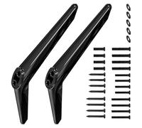 4mm Thick Screen Base Legs 28-65 Inch TVs ABS Construction Stability Tool-Free Installation No Drill Base Stand For Models