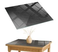 4mm Thick Toughened Glass Table Top Protector Natural Stone Texture 80x60 cm