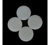 4mm Thick White Silicone Rubber Sheet - Solid Round Mat, Diameter 30mm to 150mm, Perfect for Table Protection 1pc(70mm)