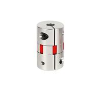 4mm to 6mm Plum Flexible Shaft Coupling, Diameter 25mm Length 30mm Aluminium Motor Connector Flexible Spider Coupler for 3D Printer CNC Machine Servo Stepped Motor