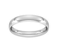 4mm Traditional Court Heavy Wedding Ring In Platinum - Ring Size Q