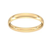 4mm Traditional Court Standard Wedding Ring In 9 Carat Yellow Gold - Ring Size U