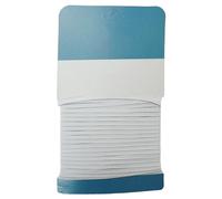 4mm Wide White Trim Elastic Cord Spool, Flat Elastic Bands Smooth Finish Sewing Thread for Knitting, Arts & Craft Accessories, Jewelry Making, Clothing, 50 Metres