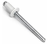 4mm x 16mm Pure White Painted Colour Blind Pop Rivet Dome Head Aluminium/Steel Shaft ISO 15977 RAL 9010 (Pack of 20) N11A