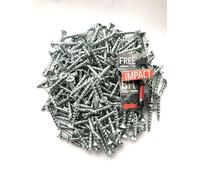 4mm x 30mm Small Steel Countersunk Wood Screws Chipboard Screws MDF/Chipboard Screws BZP Wood Screws,Flat Head Screws for Wood Fully Threaded With Impact Bit 200 Pack Hi-tech wax coating