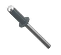 4mm x 8mm Anthracite Grey Painted Colour Blind Pop Rivet Dome Head Aluminium/Steel Shaft ISO 15977 RAL 7016 (Pack of 20) N11A