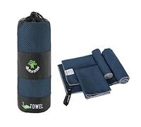 4Monster 3 Size Microfiber Camping Towels at 1 Pack,Fast Drying Beach Travel Towel Ultra Compact,Ultra Soft Gym Towel for Beach Hiking Yoga Travel Sports Backpacking Trip and Pool (Navy)