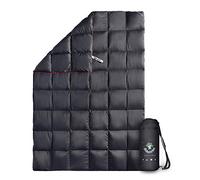 4Monster Down Camping Blanket, 650 Fill Power Ultralight Packable Puffy Blanket, Warm, Waterproof & Windproof Outdoor Quilt for Backpacking, Travel, Stadium, Beach