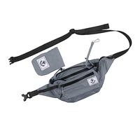 4Monster Hiking Waist Packs Portable,Water Resistant Fanny Bag with Adjustable Strap,Lightweight Crossbody Chest Bag Slim Bag (Silver, 2L), Silver, 2L US, Classic