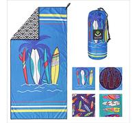 4Monster Microfiber Beach Towel with carry bag Sand Proof Travel Towel Quick Dry Lightweight Towel for Hiking Yoga Gym Sports Swimming Camping Fitness Bath