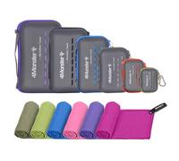 4Monster Microfibre Travel Towel - Quick Dry, Lightweight, Ultra Soft, Super Absorbent Compact Camping Towel for Sports, Gym, Beach, Camping, Yoga, Swimming, Hiking