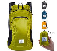 4Monster Durable Packable Backpack - Ultra Lightweight Water Resistant Foldable Outdoor Daypack Collapsible for Day Hiking, Travel (Green)
