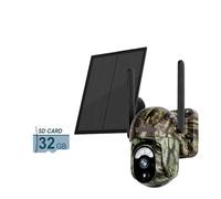 4MP 4G LTE Solar Trail Camera PIR Human/Animal Detection WIFI Outdoor Security Night Vision IP66 Hunting Forest(4MP WIFI Add 32G)