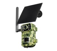 4MP Solar Hunting Trail Camera Outdoor Wildlife 4G Sim Card PIR Motion Detection Battery Photo Trap Camera IR Night Vision CCTV(Camera NO Card)