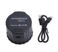 4MP Telescope Eyepiece Camera, 4K Video & 16MP Photos, CMOS Sensor, Time Lapse, USB C Charging 128GB Memory for 30mm-50mm Scopes, for Astrophotography Bird Watching (Black)