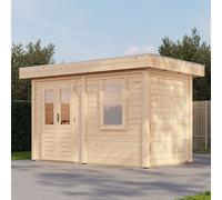 4mx2m Lugarde Select Aberdeen Pent Summerhouse - 44mm Wall Thickness