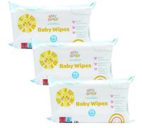 4MY Baby Wipes Sensitive Newborn Essentials - Gentle Wet Wipes for Sensitive Skin Care, Fragrance Free, 3 Pack (216 Wipes Total)
