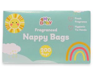 4MyBaby Fragranced Nappy Bags 200 Pack