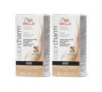 (4NN - pack of 2) Wella Color Charm Permanent Liquid Haircolor