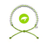 4Ocean Sea Turtle Beaded Bracelet Plastic seaturtle - Unisex - Organic cotton Green Adjustable