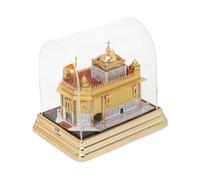 4OUR FAITH 3D Acrelic Multi-Color Light Golden Temple with Plug | Amritsar 3D Temple for Gift/Replica/Multi use/Home Decor/Sikh Festival (The Heavenly Harmandir Sahib)