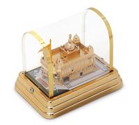 4OUR FAITH 3D Acrelic Multi-color Light Golden Temple with Plug | Mandir Gold | Amritsar 3D Temple for Gift/Replica/Multi use/Home Décor/ Sikh Festival (The Heavenly Harmandir Sahib) - (6.25*4.75*6”)