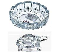 4OUR FAITH Crystal Turtle Tortoise with Plate for Feng Shui and Vastu Best Gift for Career and Good Luck COMBO PACK of 1 (Plate size : 4.5 x 1.5 inch, Tortoise size: L: 3.5 x W: 2.5 x H: 2 inch)