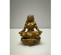 4OUR FAITH Golden Lord Shiva Idol for Car Dashboard | Meditating Shiva in Padmasana | 3.25 inch | Ideal for Home Decor & Gifting - Pack of 1
