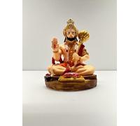 4OUR FAITH Multi Color Handmade Bajrang Bali Lord Hanuman Idol | Hindu Monkey God Idol | Idol for Car, Office and Home Decor | 8 cms | Gifting Purpose (Lord Hanuman Statue) - Pack of 1