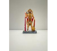 4OUR FAITH Multi Color Handmade Bajrang Bali Lord Hanuman Ji Idol in Blessing Posture | Hindu Monkey God Idol | Idol for Car, Office & Home Decor | 4.50 Inchs | Gifting Purpose (Lord Hanuman Statue)