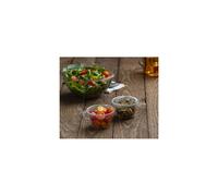 (4oz, 100 X Sauce Pot + Lids) Disposable Sauce Pots with Lids Deli Pots Reusable Plastic Pots Size 2oz / 4oz