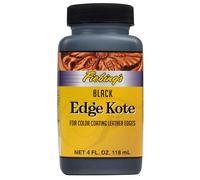 4oz Black Fiebing's Leather Edge Coat