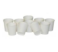 4oz Plain White Disposable Paper Sampling Event Espresso Hot Drinks Coffee Cups - Pack of 1000