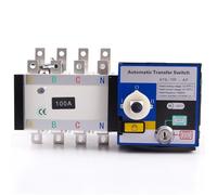 4P 100A 125A 250A 400A 800A 3200A 400V Universal Automatic Transfer Switch ATS Dual Power Transfer Switch AC Single Three Phase(100A)
