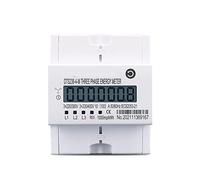 4P 100A Three Phase Din Rail KWH Watt Hour Din-Rail Energy Meter LCD 3 * 230/400V 3 * 120/208V 3 * 220/380V CT Type 50Hz 60Hz Power Monitoring(3X230V 1.5(6) A 50Hz)