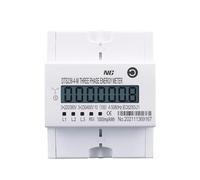4P 100A three phase Din rail Watt hour din-rail energy meter LCD 3 * 230/400V 3 * 120/208V 3 * 220/380V 2 * 120/208V 50Hz 60Hz(3X230V 100A 50Hz)