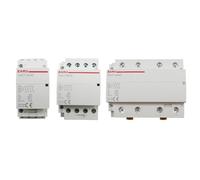 4P 16-100A DC 24V 50/60Hz Din Rail Household AC Modular Contactor Switch Controller 4NO 4NC 2NO 2NC(63A_4NO)