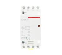 4P 16-25A AC 220V 230V 50/60Hz Din Rail Household AC Modular Contactor Switch Controller 4NO 4NC 2NO 2NC Home House Hotel(16A,4NC,24V)