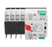 4P 3 - Phase 4 - Wire Automatic Transfer Switch, DIN Rail Mounted Uninterruptible Power Control Switch, 400V PC - Level Backup Power Transfer for Industrial & Commercial Electrical (63A)