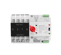 4P 3 Phase Din Rail ATS Dual Power Automatic Transfer Switch Electrical Selector Switches Uninterrupted Power 63A 100A 125A(100A)