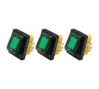 4P 30A Waterproof Rocker Switch for For boats, RVs, and Automotive Applications (green)
