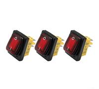 4P 30A Waterproof Rocker Switch for For boats, RVs, and Automotive Applications (Red)
