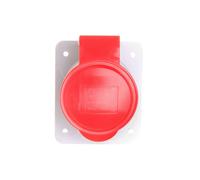 4P 32A 400V Fixed Socket Red IP44 10 6H IEC 309 HP GW62220H