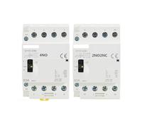4P 40A 63A 2NC2NO OR 4NO 220V/230V 50/60HZ Din Rail Household AC Modular Contactor Manually Operation CZAOINCU(4P 40A 4NO220V)