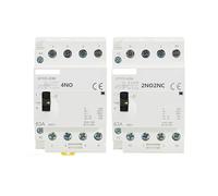 4P 40A 63A 2NC2NO OR 4NO 220V/230V 50/60HZ Din Rail Household AC Modular Contactor Manually Operation(4P 40A 2NO2NC 220V)